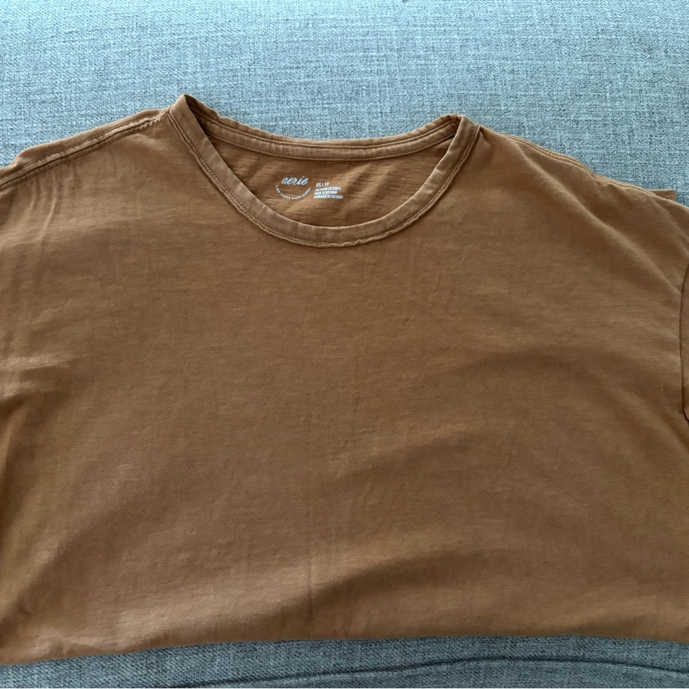 Aerie Orange Short Sleeve Tee